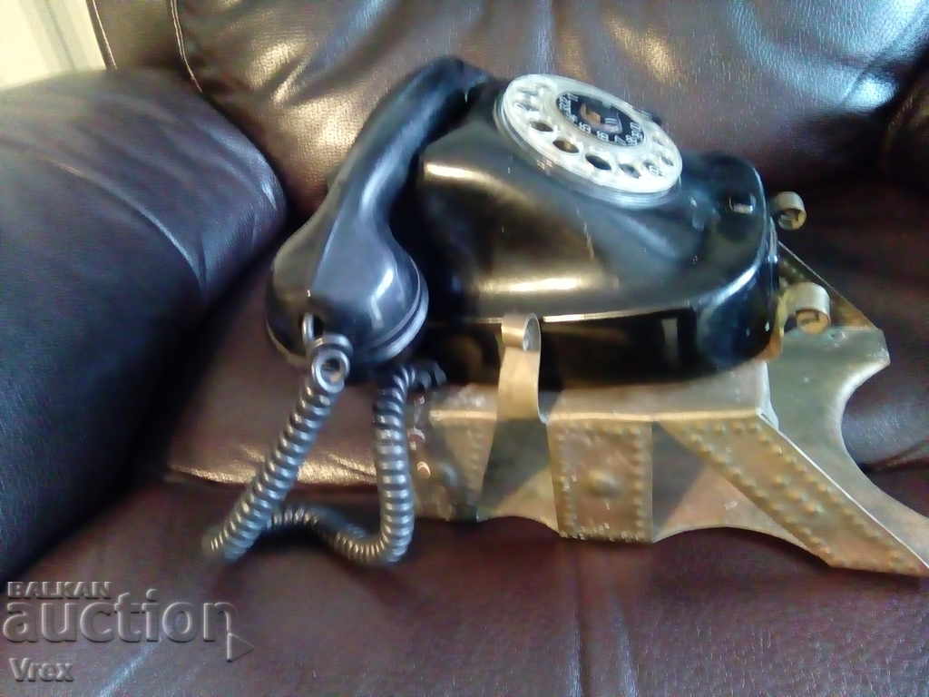 Παλιό τηλέφωνο με βάση από σφυρήλατο σίδερο - 5 Παλιό τηλέφωνο με βάση από σφυρήλατο σίδερο - 5