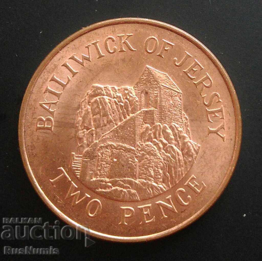 Jersey. 2 pence 1998 UNC.