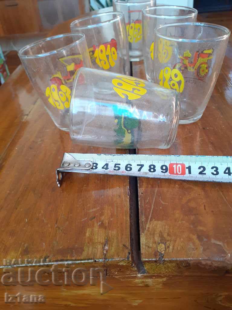 Стара стъклена чаша,чаши - 7 Стара стъклена чаша,чаши - 7