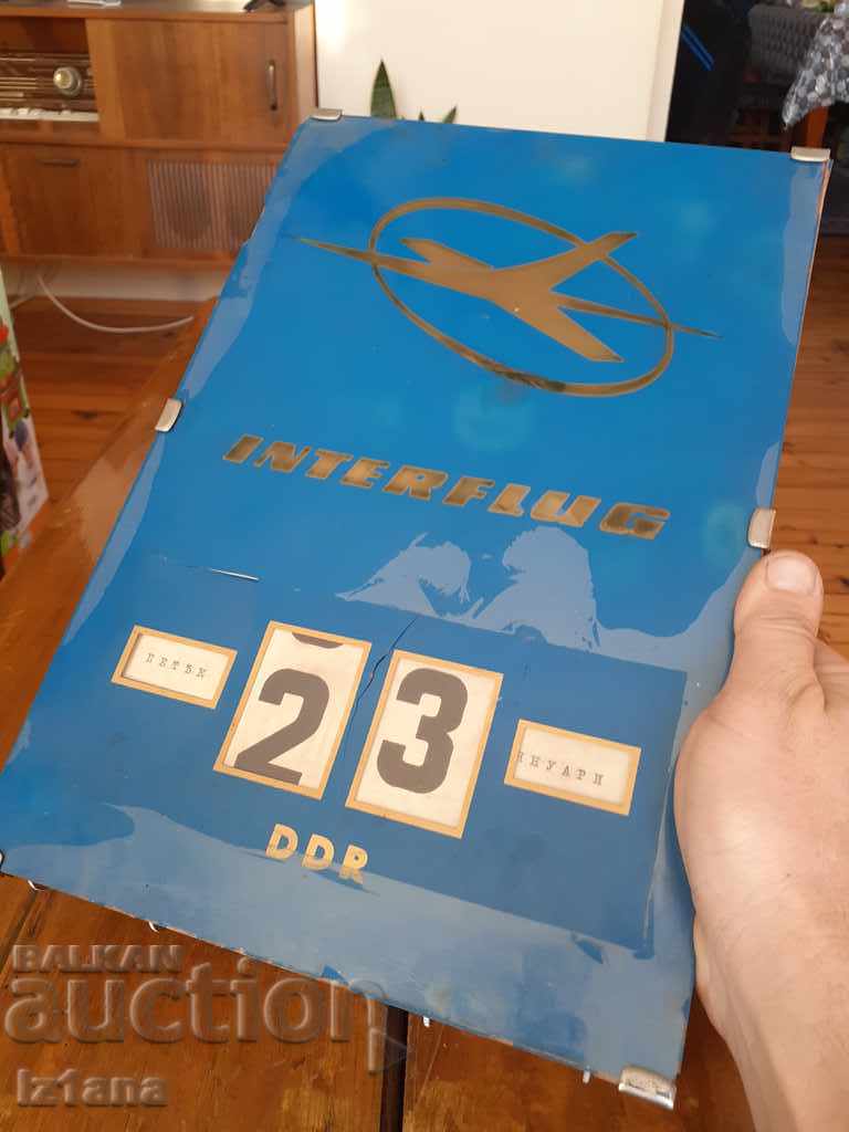 Old Interflug calendar with price 30.00 BGN | € 15.34