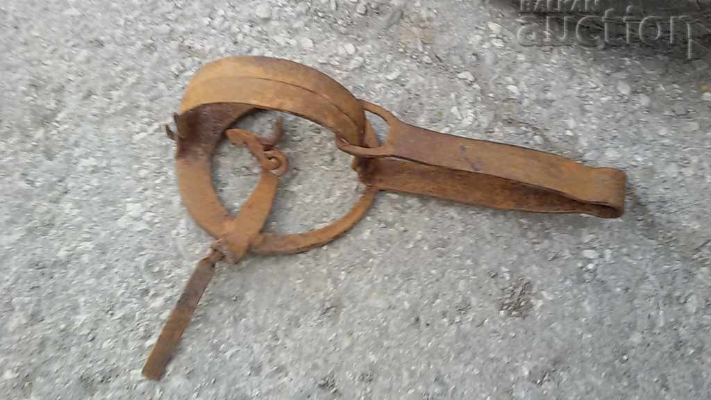 antique wrought iron trap