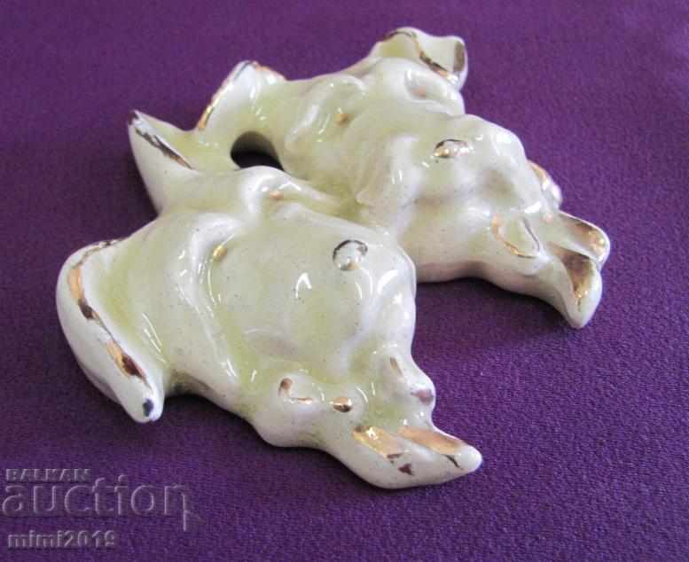 Auction  30s Old Pottery Dogs