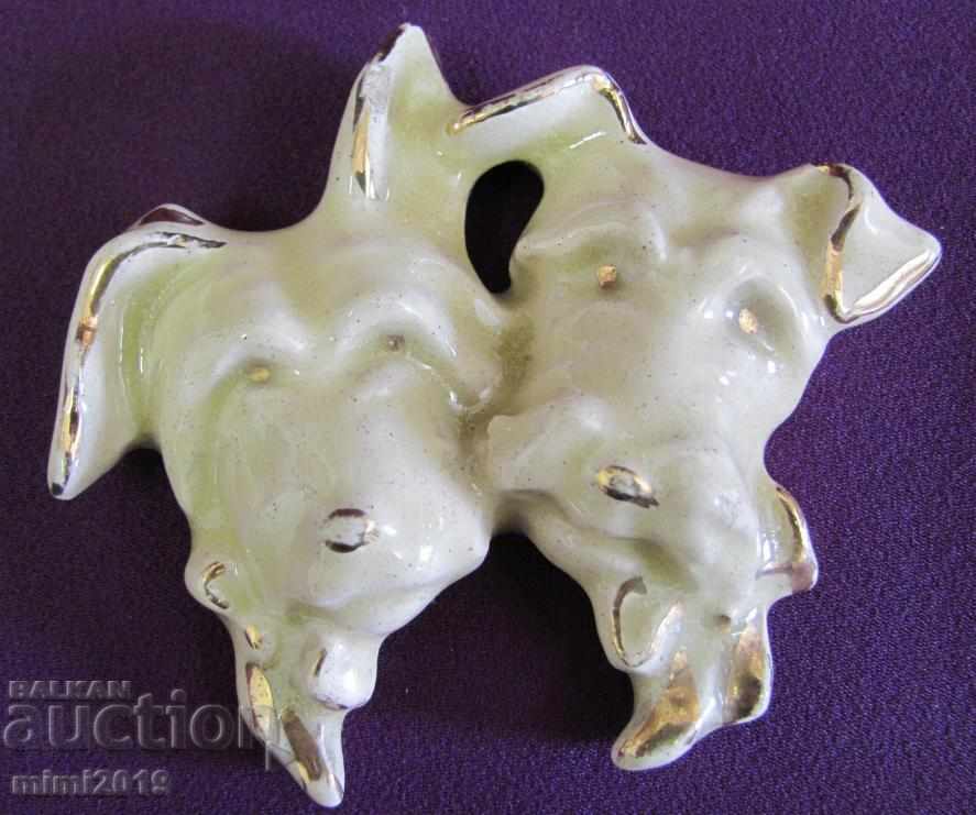 30s Old Pottery Dogs