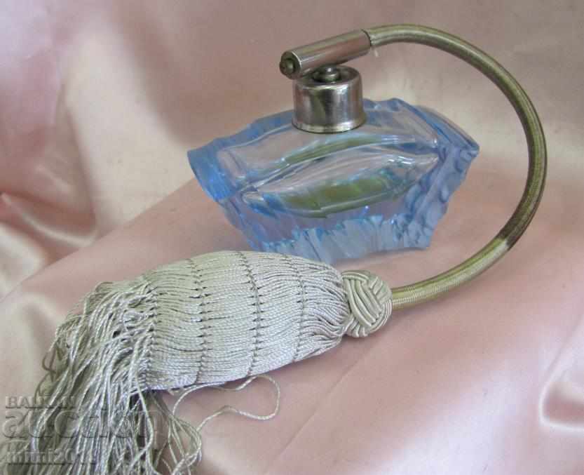 Old Crystal Bottle for Perfume Bohemia - 5 Old Crystal Bottle for Perfume Bohemia - 5