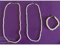 2 pcs. Necklaces and bracelet natural pearls