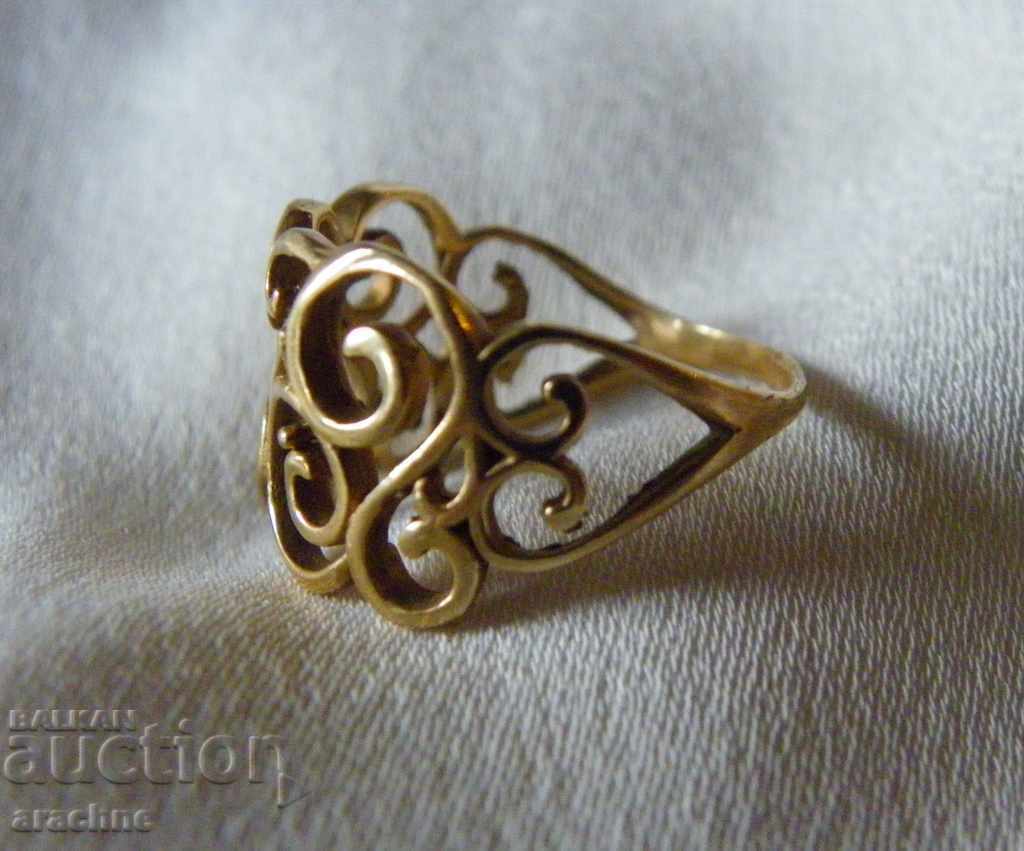 Delivery of Beautiful old Italian gilded silver ring Delivery of Beautiful old Italian gilded silver ring