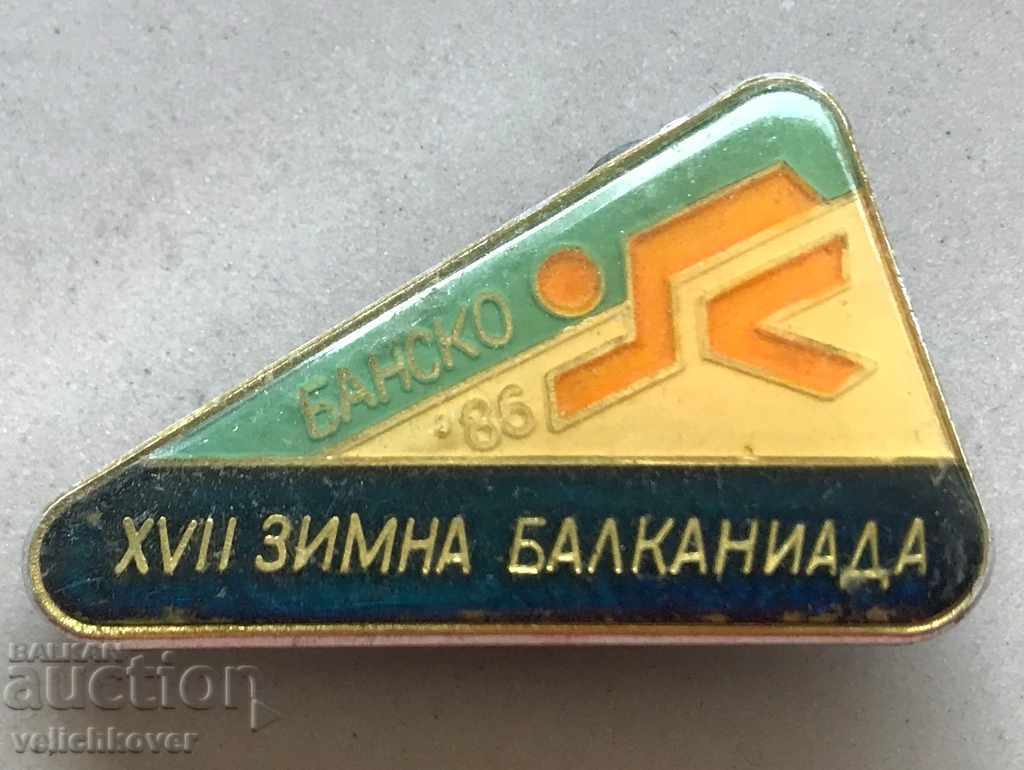29368 Bulgaria semnează iarna Balkaniada schi Bansko 1986