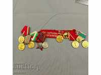 Old deck of medals 60 years party organization panel №1230