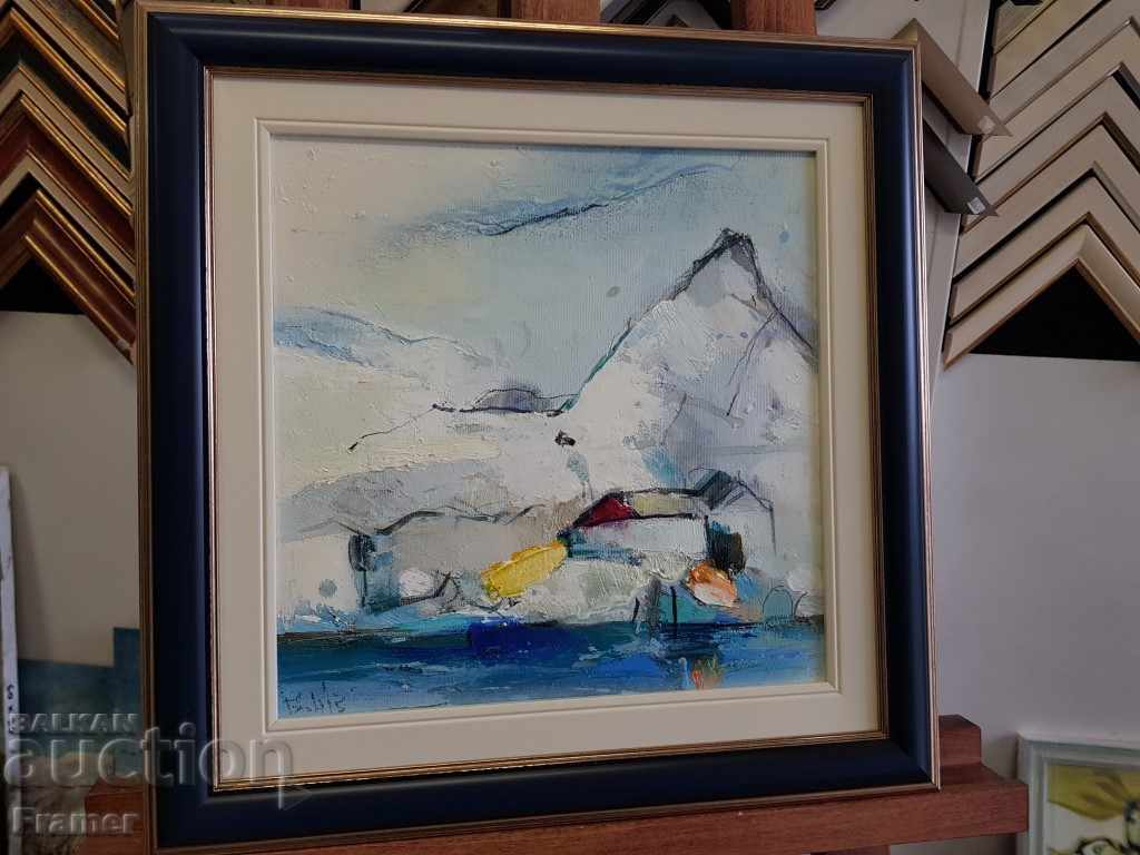 Delivery of Painting Plamen Bonev Gibona Beach I oil paints 2015 Delivery of Painting Plamen Bonev Gibona Beach I oil paints 2015