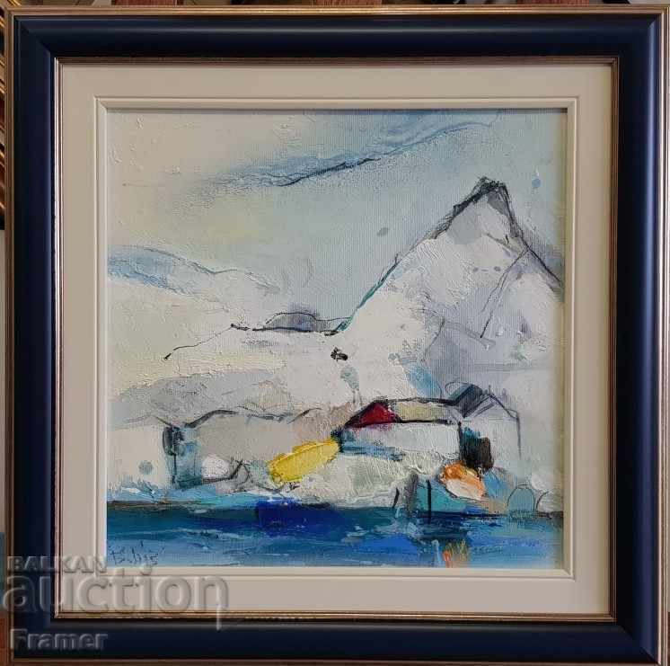 Painting Plamen Bonev Gibona Beach I oil paints 2015 Painting Plamen Bonev Gibona Beach I oil paints 2015