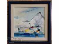 Painting Plamen Bonev Gibona Beach I oil paints 2015