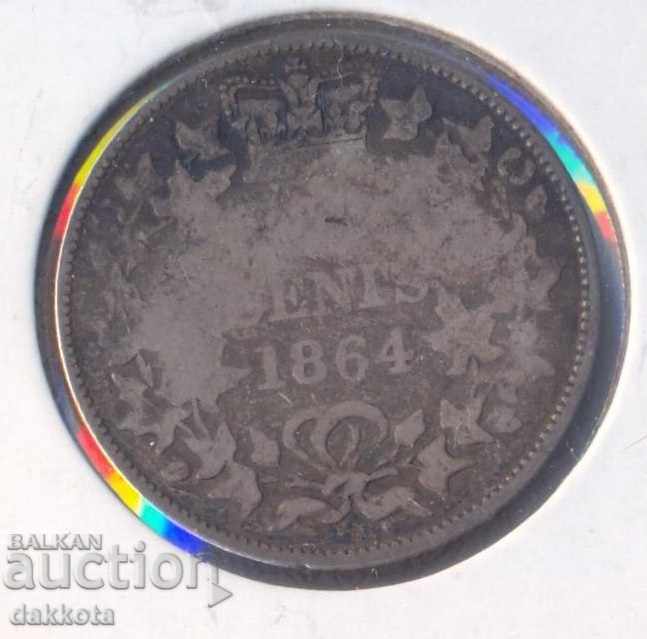 New Brunswick 20 σεντ 1864, ασήμι, κυκλοφορία 150 χιλιάδες με τιμή 50.00 BGN | € 25.56 New Brunswick 20 σεντ 1864, ασήμι, κυκλοφορία 150 χιλιάδες με τιμή 50.00 BGN | € 25.56