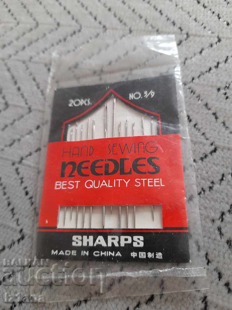 Old sewing needles Sharps