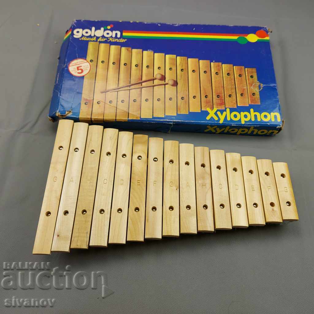 Old Children's Wooden Xylophone GDR B0106 with price 24.99 BGN | € 12.78 Old Children's Wooden Xylophone GDR B0106 with price 24.99 BGN | € 12.78