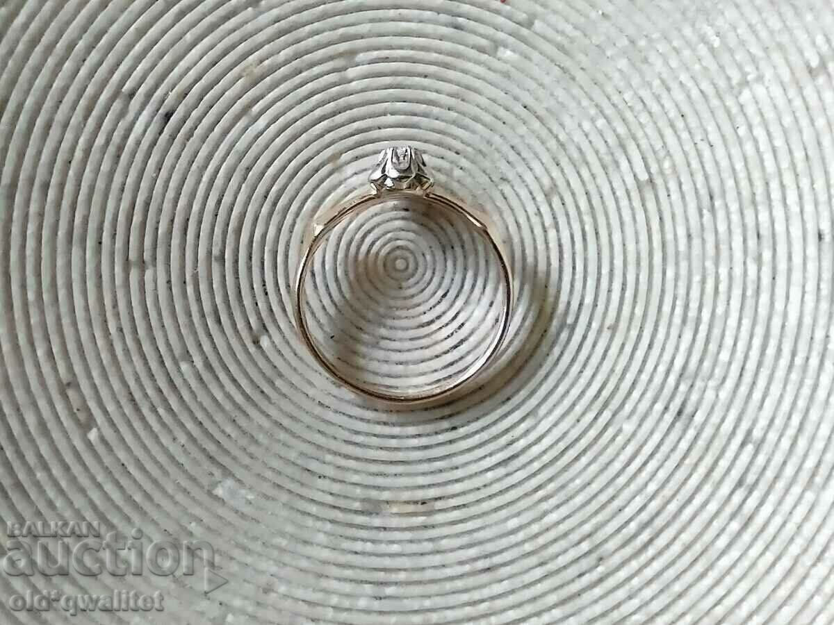 Delivery of Russian gold engagement ring, 583 Gold, stamps Delivery of Russian gold engagement ring, 583 Gold, stamps