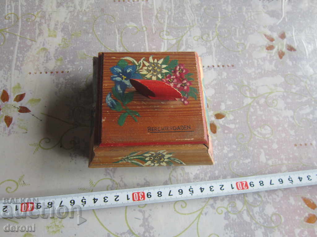 Рисувана дървена кутия за бижута 3 райх