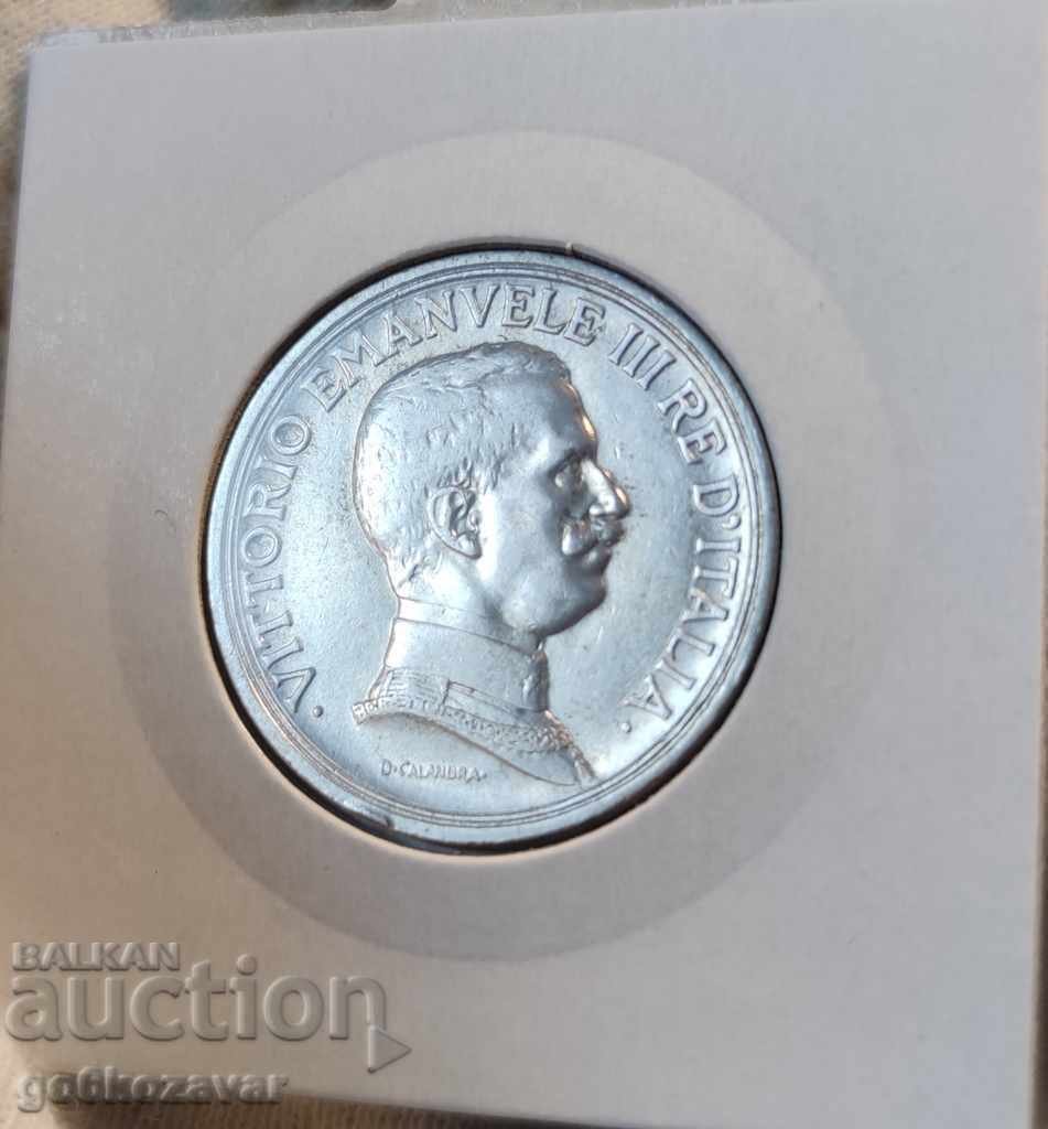 Italia 2 Lire 1914 Argint! Calitate superioară! cu preț € 36.00 | 70.41 BGN