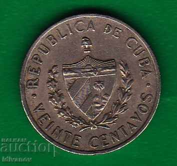 CUBA - 20 CENTAVOS - 1962 with price 1.50 BGN | € 0.77 CUBA - 20 CENTAVOS - 1962 with price 1.50 BGN | € 0.77