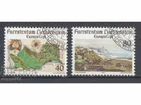 1977. Liechtenstein. Europa - Harta și peisajul.