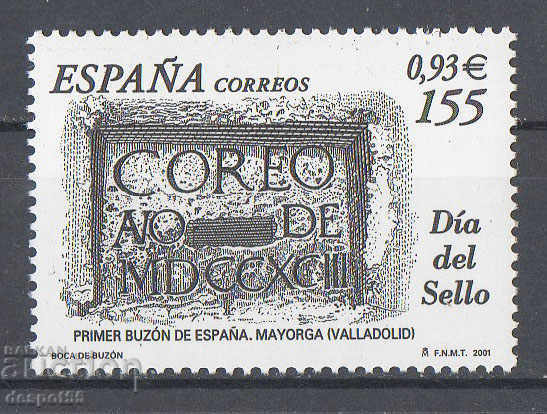 2001. Ισπανία. Ημέρα γραμματοσήμου.