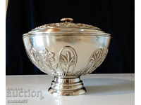 Silver-plated fruit bowl, Vera Lucino bowl.
