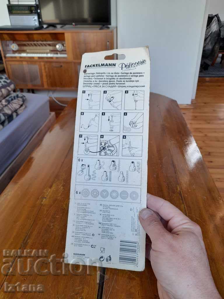 Star syringe, cookie press Fackelmann - 6 Star syringe, cookie press Fackelmann - 6