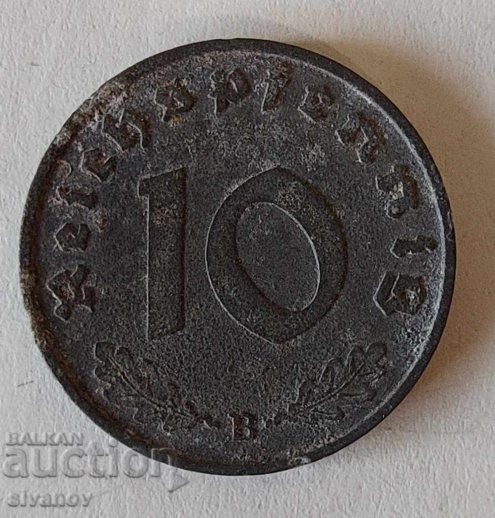 Germany 10 pfennig 1941 B # 1891