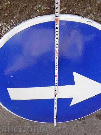 Delivery of Enamelled road sign from the early 1960s Delivery of Enamelled road sign from the early 1960s