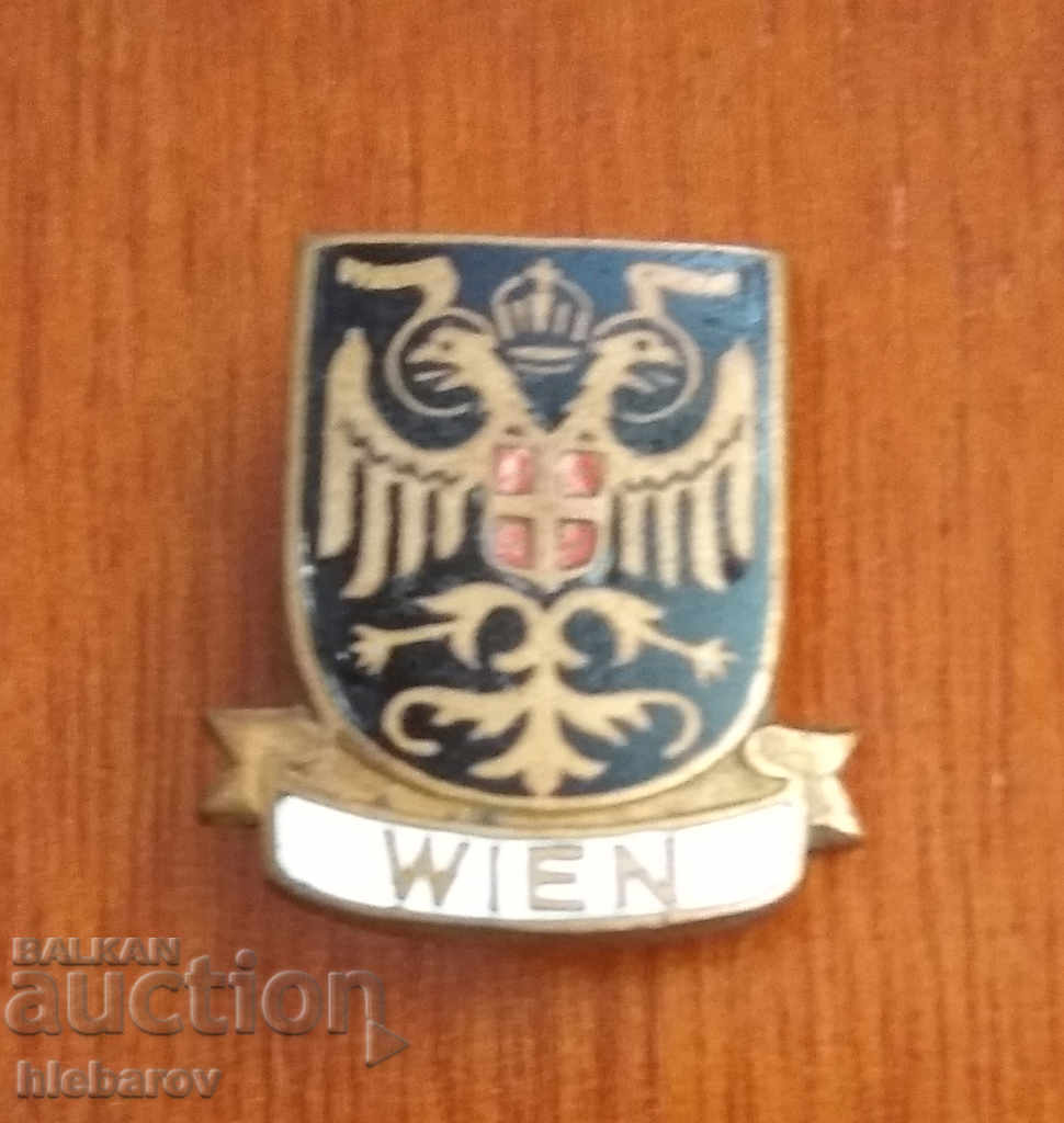 Стара преди 1925 г. значка герб Австрия Австро-Унгария Виена