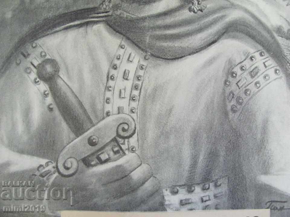 Παράδοση 40-τε Παλαιά Πρωτότυπη Λιθογραφία Τσάρος Ασέν prof.Π.Παναγιωτόβ Παράδοση 40-τε Παλαιά Πρωτότυπη Λιθογραφία Τσάρος Ασέν prof.Π.Παναγιωτόβ