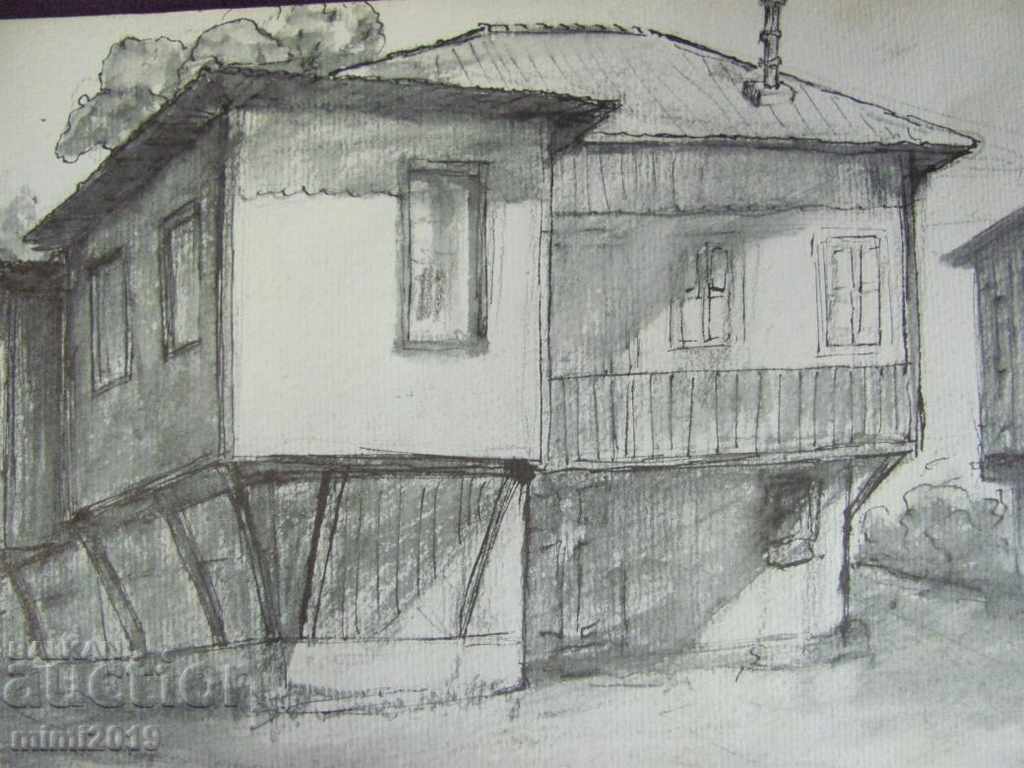 Acvarelă și cerneală stelară din anii '60. Kostov a semnat 28x20 cm. cu preț 120.00 BGN | € 61.36 Acvarelă și cerneală stelară din anii '60. Kostov a semnat 28x20 cm. cu preț 120.00 BGN | € 61.36