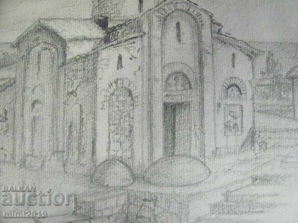 60s Old Drawing N. Kostov Pencil signed 28x20 cm. with price 120.00 BGN | € 61.36 60s Old Drawing N. Kostov Pencil signed 28x20 cm. with price 120.00 BGN | € 61.36