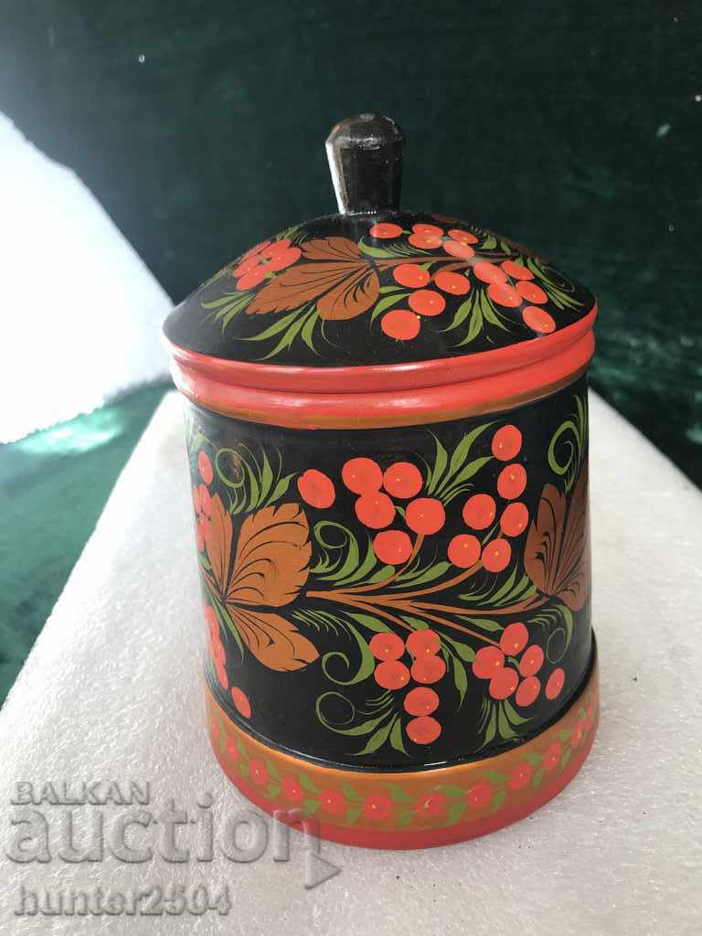 Auction Sugar bowl, salt shaker, bowl with lid - USSR, wood Auction Sugar bowl, salt shaker, bowl with lid - USSR, wood