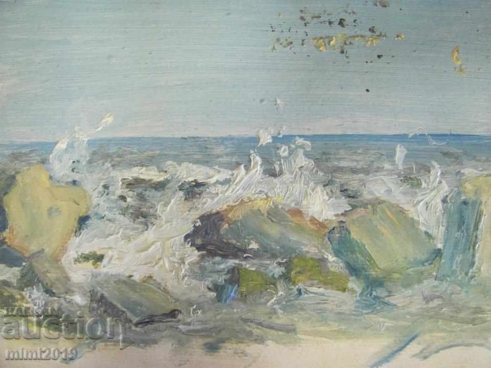 Παράδοση 80 Ελαιογραφία σε χαρτόνι Ν. Κοστόφ Παράδοση 80 Ελαιογραφία σε χαρτόνι Ν. Κοστόφ