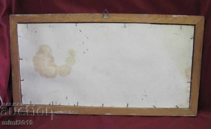 Delivery of Original Old Lithograph in a wooden frame