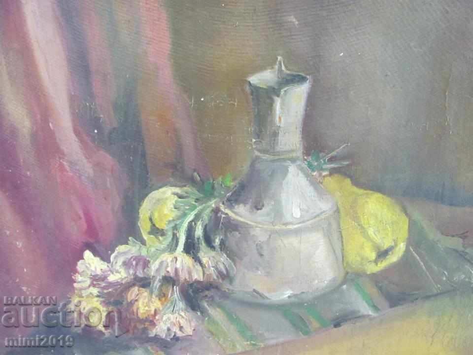 Old oil painting on cardboard 52x39 cm. with price 40.00 BGN | € 20.45 Old oil painting on cardboard 52x39 cm. with price 40.00 BGN | € 20.45