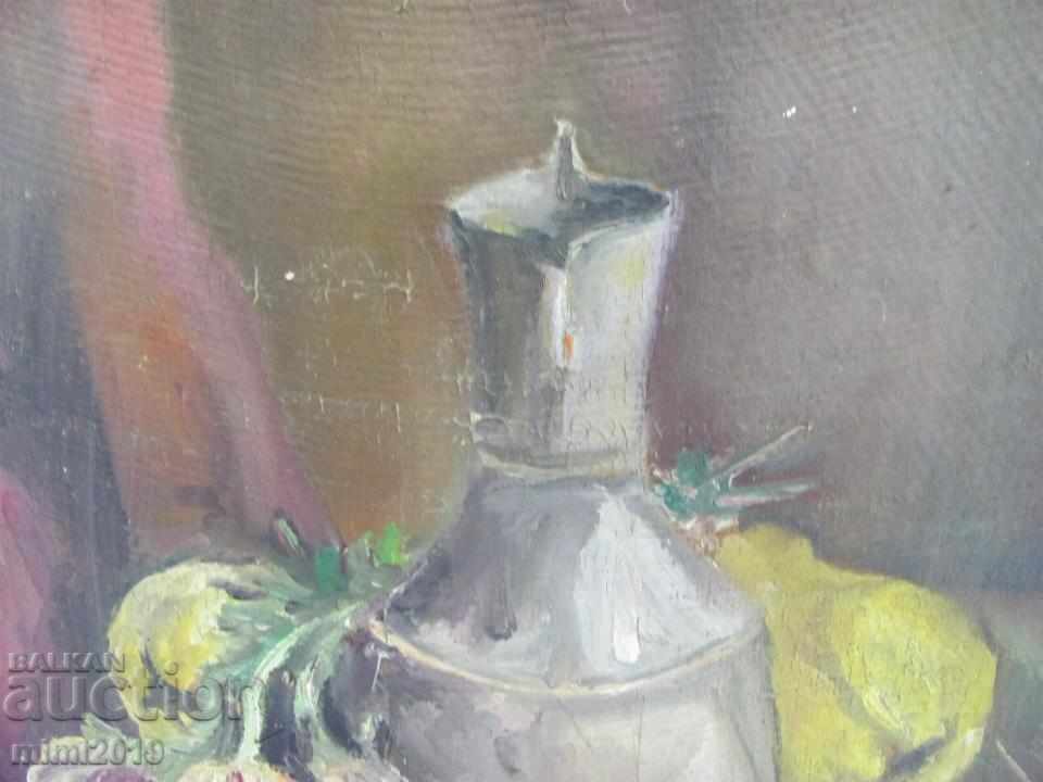 Delivery of Old oil painting on cardboard 52x39 cm. Delivery of Old oil painting on cardboard 52x39 cm.