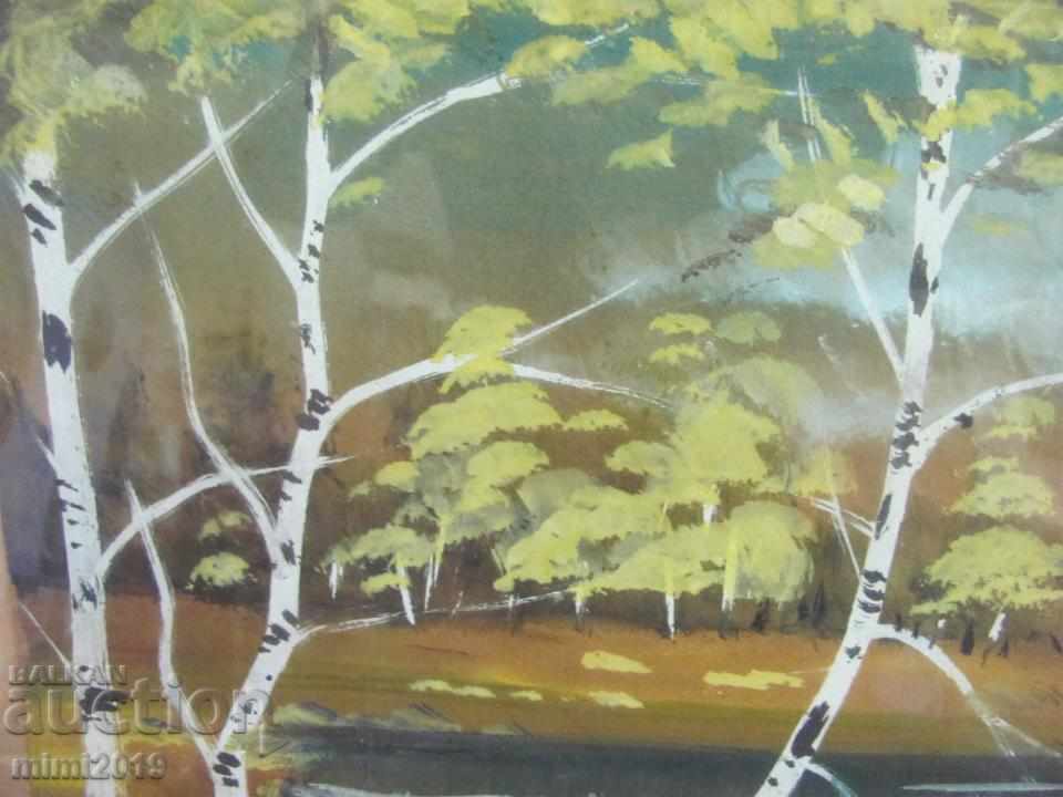 Old Watercolor Ivan Botusharov signed with price 150.00 BGN | € 76.69 Old Watercolor Ivan Botusharov signed with price 150.00 BGN | € 76.69