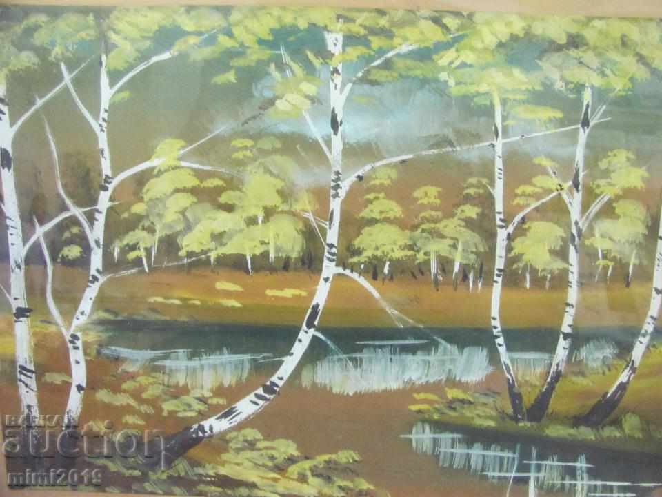 Delivery of Old Watercolor Ivan Botusharov signed Delivery of Old Watercolor Ivan Botusharov signed