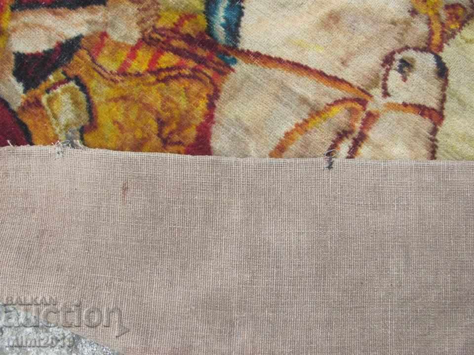 19th century Octavian August Wall Wool Carpet, Tapestry rare - 5 19th century Octavian August Wall Wool Carpet, Tapestry rare - 5