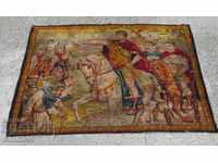 19th century Octavian August Wall Wool Carpet, Tapestry rare