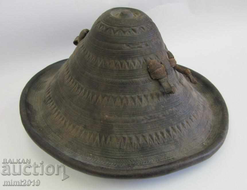 Auction 18th Century Ethiopian Leather Helmet Auction 18th Century Ethiopian Leather Helmet