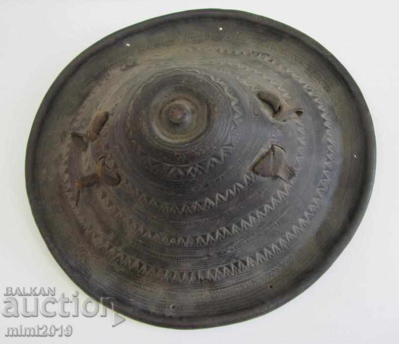 Delivery of 18th Century Ethiopian Leather Helmet Delivery of 18th Century Ethiopian Leather Helmet