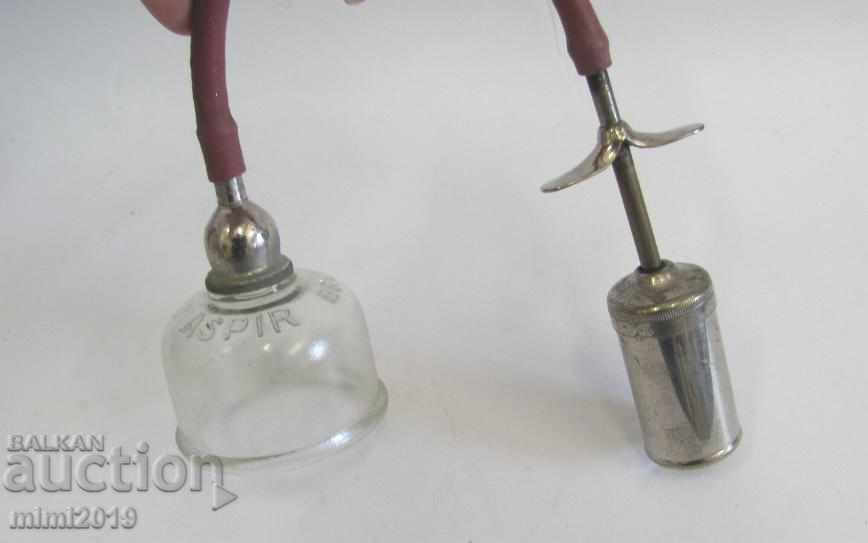 Ventuză medicală din secolul al XIX-lea cu pompă - 7