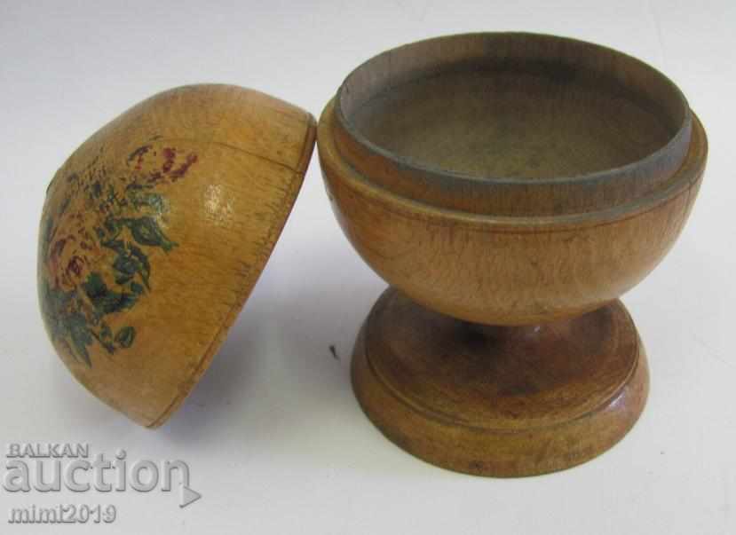 Recipient medical din lemn din secolul al XIX-lea pentru amalgam rar cu preț 300.00 BGN | € 153.39 Recipient medical din lemn din secolul al XIX-lea pentru amalgam rar cu preț 300.00 BGN | € 153.39