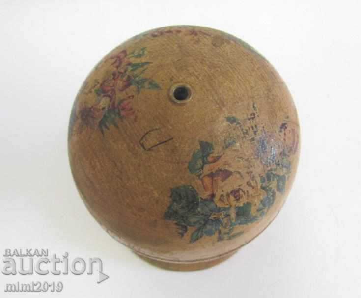 Licitație Recipient medical din lemn din secolul al XIX-lea pentru amalgam rar Licitație Recipient medical din lemn din secolul al XIX-lea pentru amalgam rar