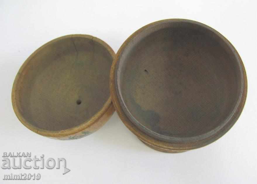 Livrarea Recipient medical din lemn din secolul al XIX-lea pentru amalgam rar Livrarea Recipient medical din lemn din secolul al XIX-lea pentru amalgam rar