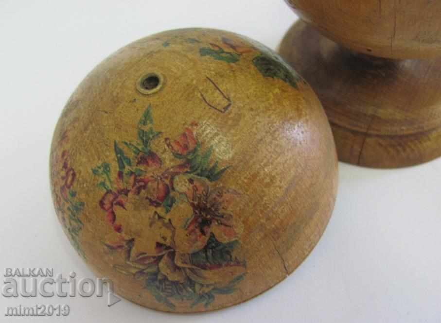 Recipient medical din lemn din secolul al XIX-lea pentru amalgam rar - 7 Recipient medical din lemn din secolul al XIX-lea pentru amalgam rar - 7