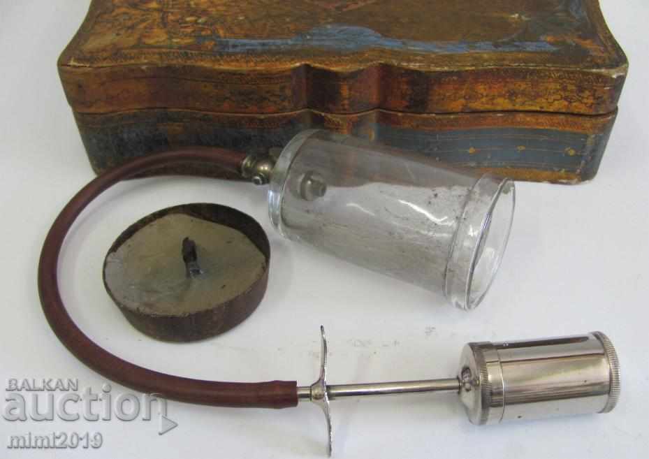 Delivery of 19th Century Medical Suction Cup with Pump Delivery of 19th Century Medical Suction Cup with Pump