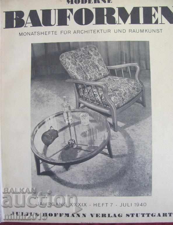 Catalog de cărți din anii 1940 pentru mobilier modern Art Deco